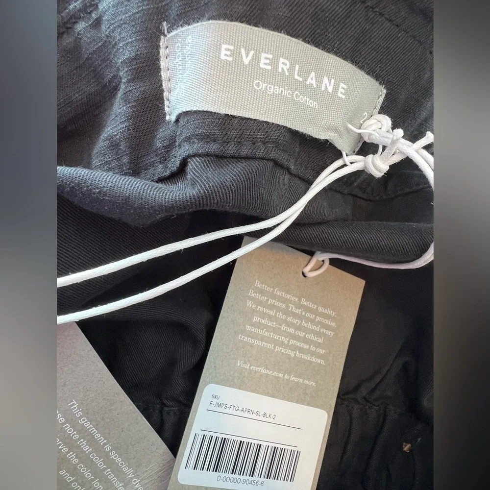 Everlane The Fatigue Apron Black NWT Jumpsuit